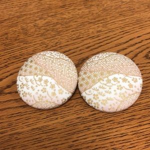 Big Button Earrings
